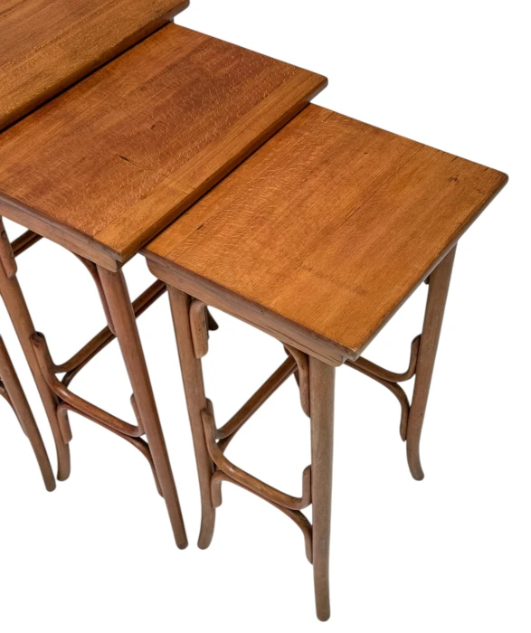 Vienna Secession Bentwood Nesting Tables by Michael Thonet for Thonet, 1900s